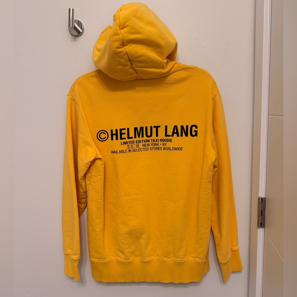 Helmut Lang Bold Yellow Taxi Hoodie